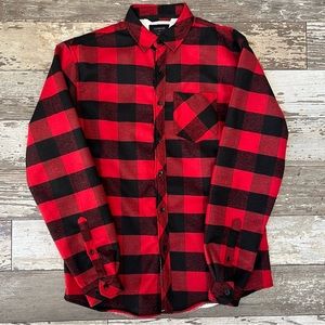 Nomad Flannel Sherpa Lined Jacket Red Plaid Men’s Size Small
